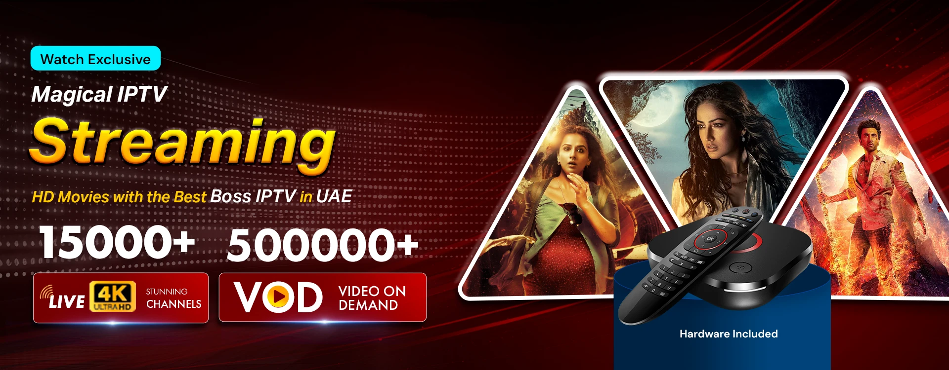 Boss IPTV UAE Banner Desktop