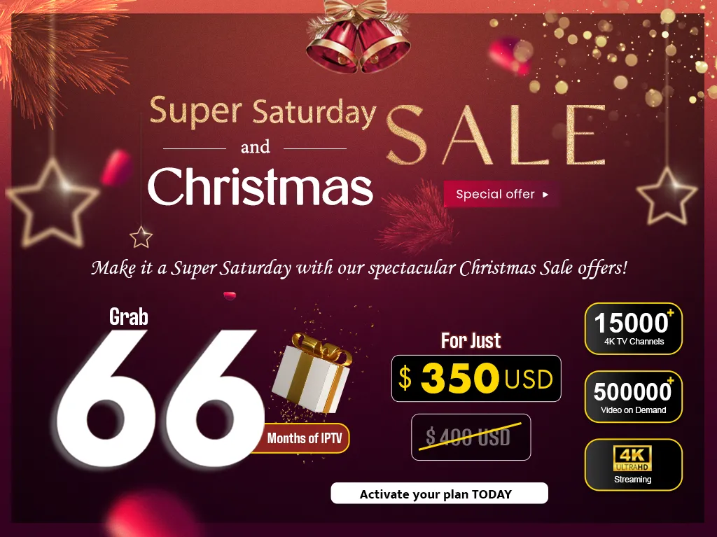 boss IPTV Super SATURDAY AND CHRITSMAS MOBILE BANNER