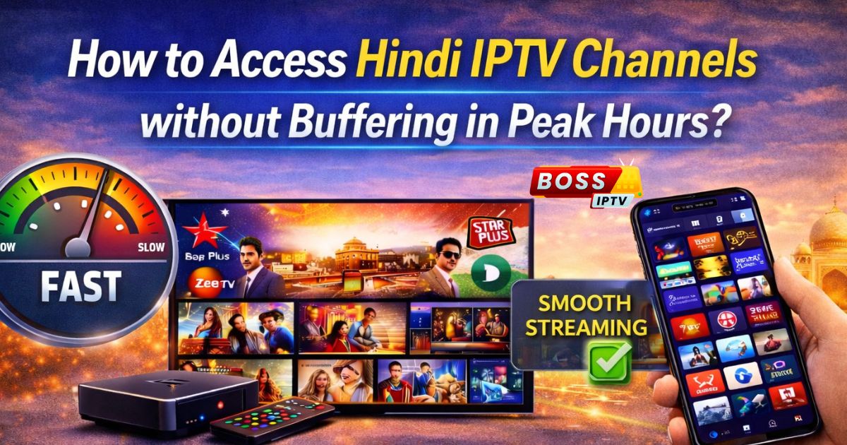 How to Access Hindi IPTV Channels without Buffering in Peak Hours